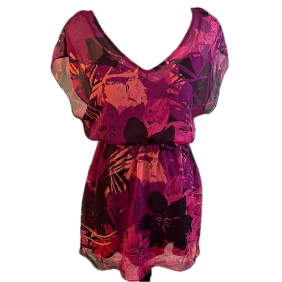 **LAST CALL** Express Beautiful Summer Short Purple Dress - Picture 1 of 5